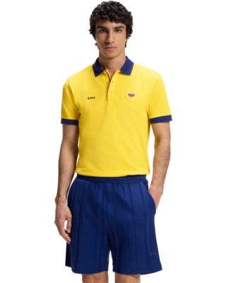 BOSS by Hugo Boss Men's Paddy Colombia Country Flag Trim Polo