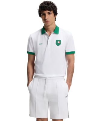 Men's Paddy Mexico Flag Trim Polo Shirt