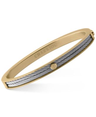 CHARRIOL - Women's Forever Two-Tone PVD Stainless Steel Cable Bangle Bracelet 04-104-1139-7