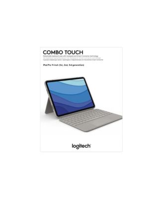 Combo Touch Keyboard Case for iPad Pro 11" (1st-4th Gen), Detachable Backlit Keyboard, Trackpad, Sand