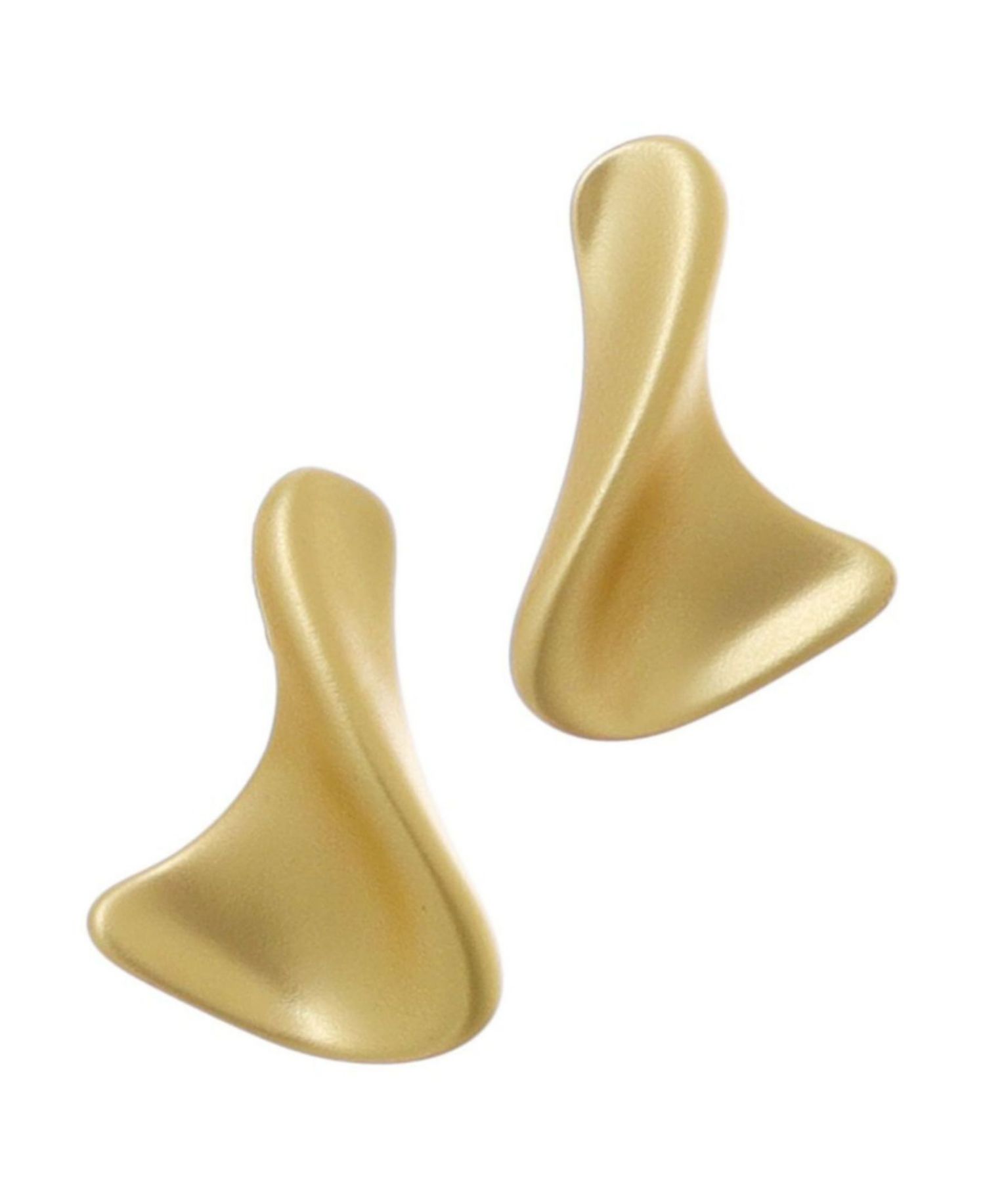 14k Gold-Plated Twist Stud Earrings