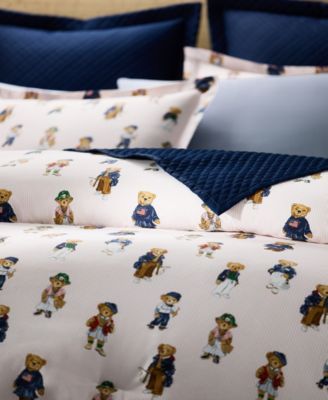 Teddy Bear Stripe 3-Pc. Comforter Set, Full/Queen