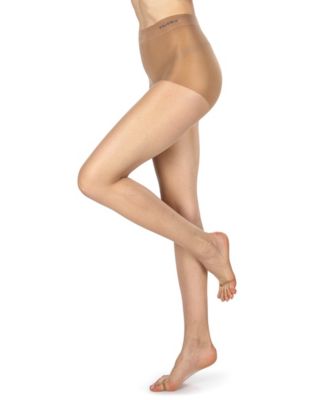 Women's Nudes Ultra Bare Toeless LUXE Pantyhose with High-Cut Control Top