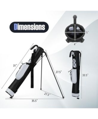 Lightweight Golf Stand Bag Par 3 and Executive Courses Carry Bag Shoulder Strap