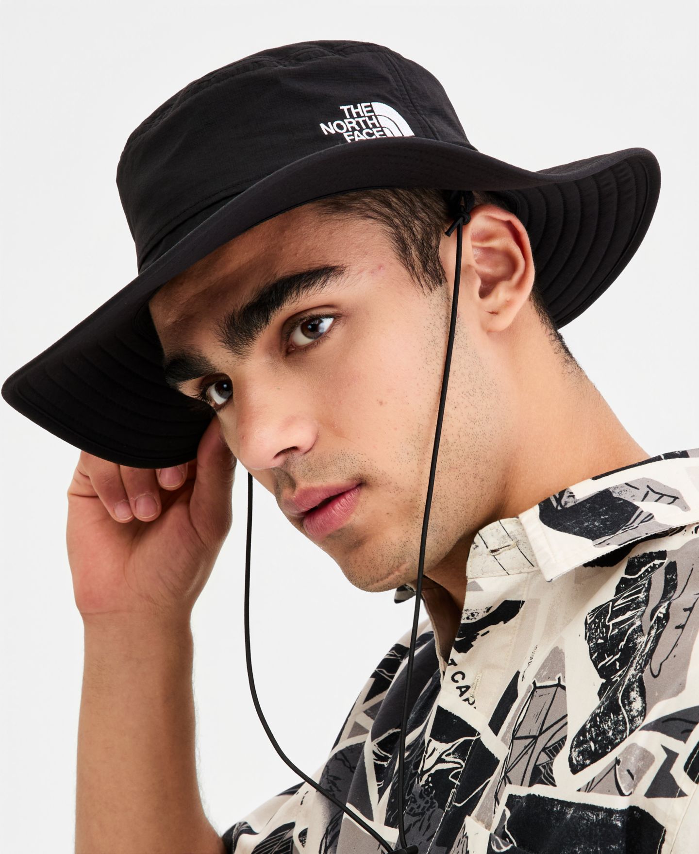 Мужской головной убор The North Face Horizon Breeze Brimmer Hat, цвет: Чёрный / Белый — фото 3