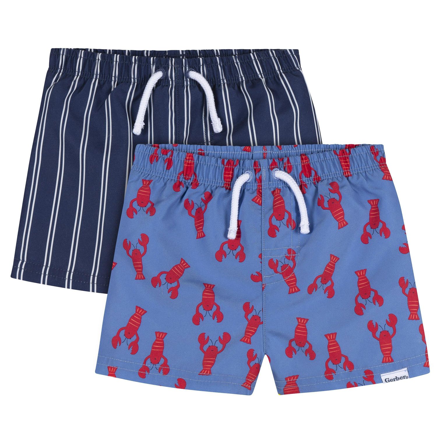 Baby Boys 2-Pack Swim Trunks, Months