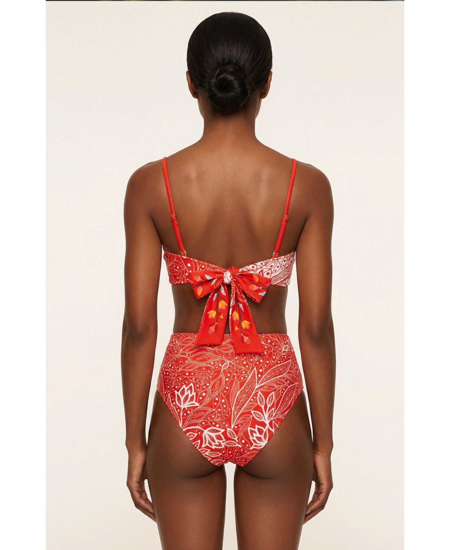 Women's Scarlet Bloom Reversible Bikini Bottom
