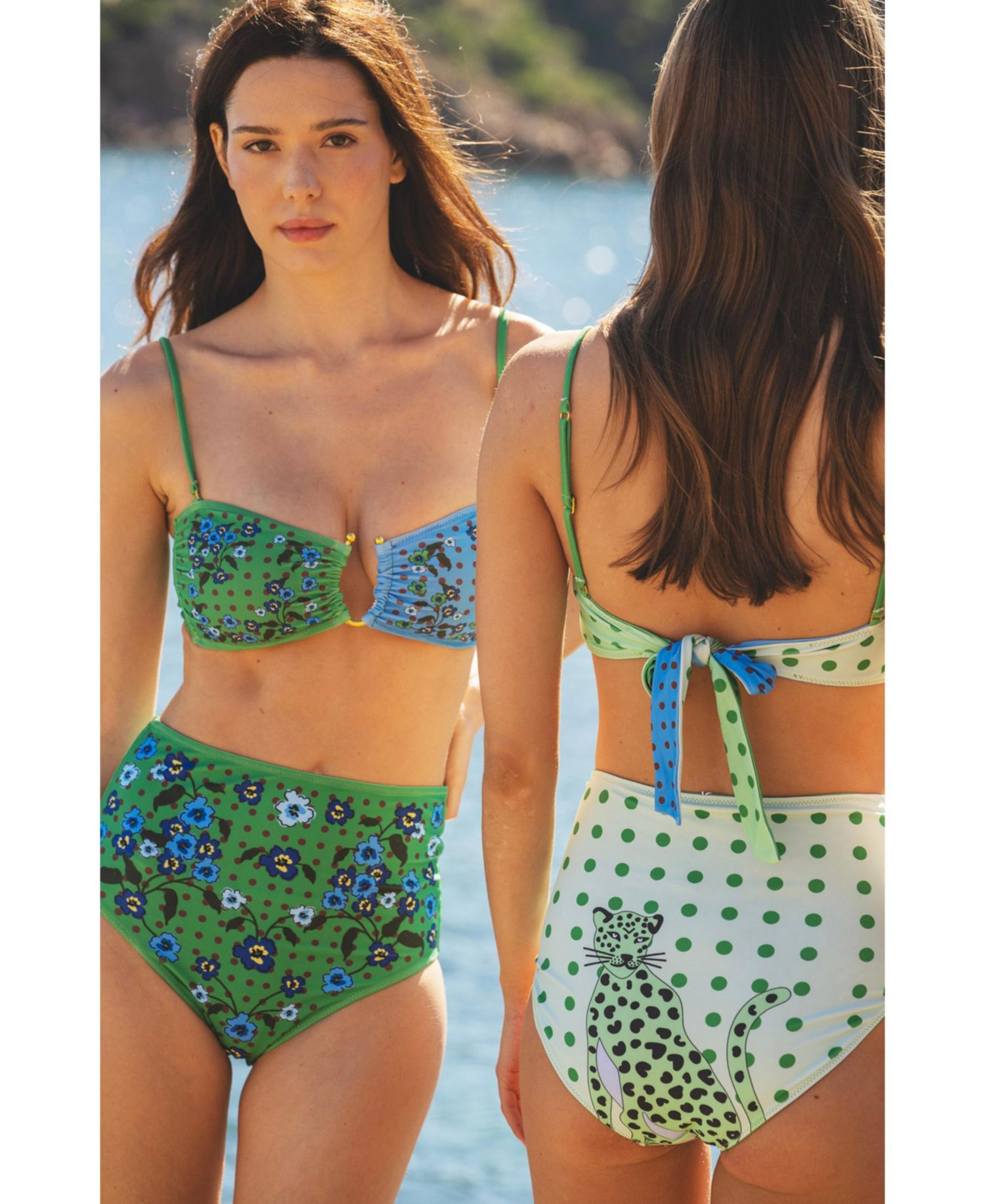 Women's Polka Bloom Reversible Bikini Bottom