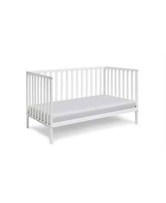 3 in 1 Convertible Solid Wood Island Crib White Adjustable Mattress