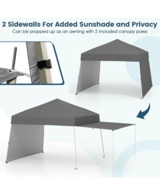 14 x 9.2 ft Pop Up Canopy Tent with Convertible Awning Sidewalls