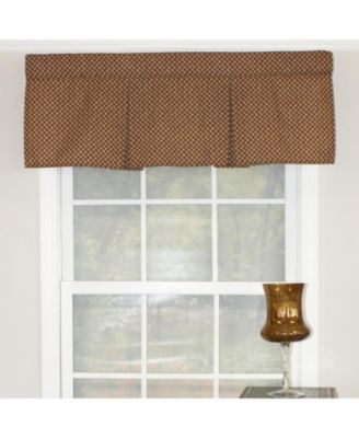 Trellis Pleated  100% Cotton with Fully Lined Rod Pocket Valnance for Windows 42 x 15 Woodland