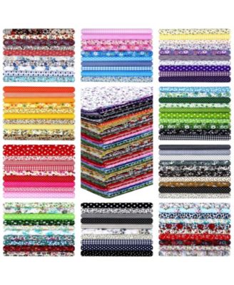 100 pieces 10 x 10 Cotton Fabric Squares Patchwork Quilting Floral DIY Craft Sewing