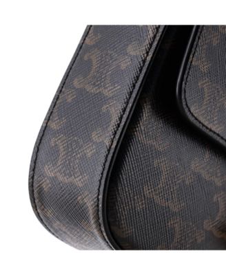 Small Triomphe Chain Shoulder Bag Triomphe Coated Canvas