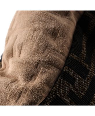 Large Baguette Zucca and Pequin Canvas with Zucca Suede