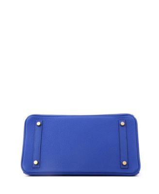 Birkin 30 Handbag Blue Togo with Gold Hardware
