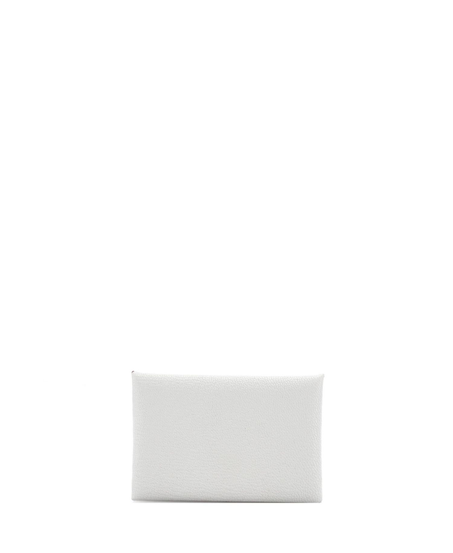 Pre-Owned HERMES Calvi Duo Card Holder Chevre Mysore
