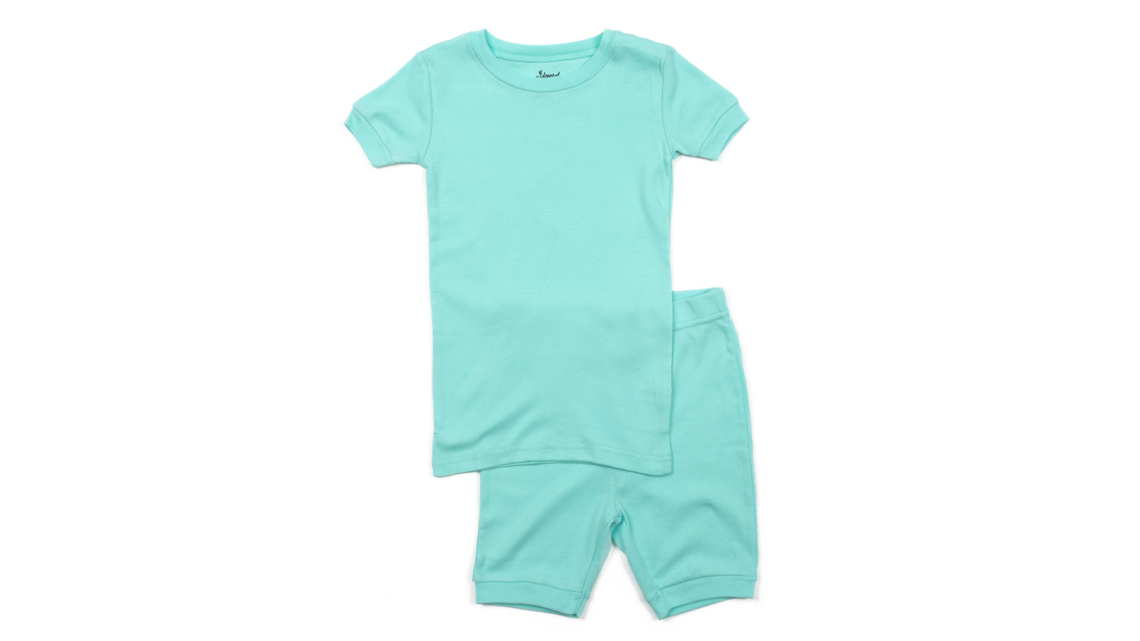 Leveret Toddler Matching Family Two Piece Cotton Short Sleeve Shirt and Shorts Pajamas