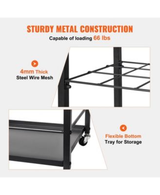 Blueprint Storage Rack, 12 Slots with Wheels, Mobile Blueprint Holder for Office