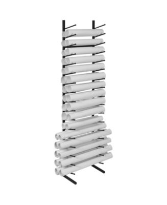 SUGIFT Blueprint Storage Rack, 16-Tier Hanging Poster Display, Roll ...