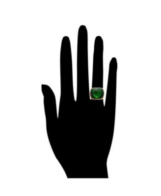 Cushion-Cut Cubic Zirconia Statement Ring