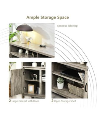 59 in TV Stand Media Console with Barn Doors for 65 in TVs