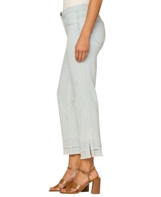 Petite Mid-Rise Flared Leg Jeans
