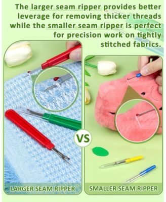 Seam Rippers Thread Ripper Embroidery Removal Tool Threaders Thimbles Tape Measure Awl Snips