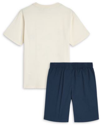 Boys' Toddler 2T-4T Graphic Short-Sleeve T-Shirt and Shorts, 2-Piece Set