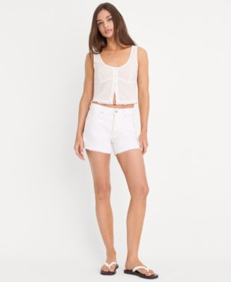 Women's Vintage Mid-Rise Denim Shorts