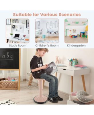 Adjustable-Height Wobble Stool for Active Seating