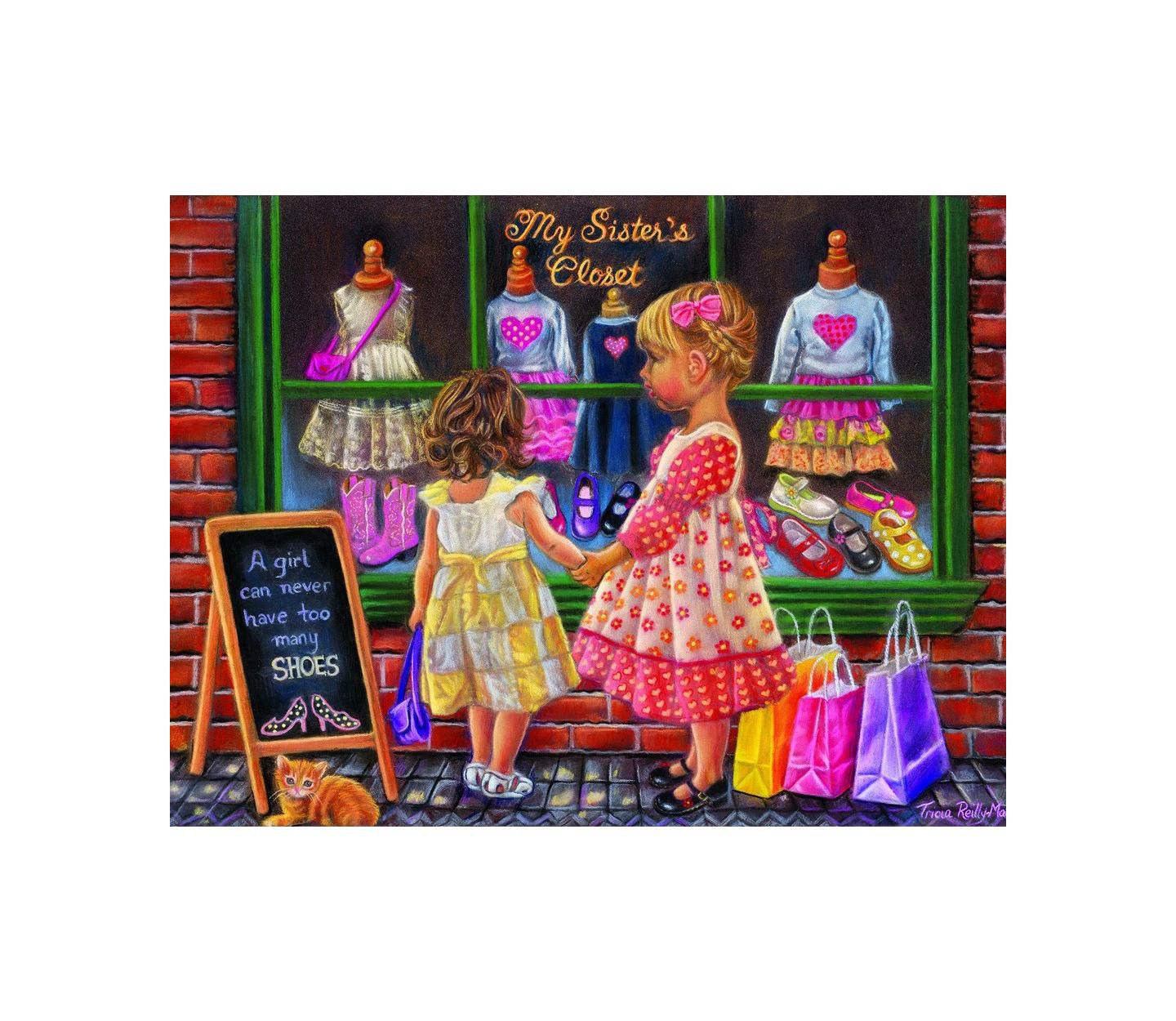 Детский пазл SunsOut My Sister's Closet 300 Piece Jigsaw Puzzle, Ages 15+ — фото 2