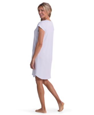 Women's Short-Sleeve V-Neck Nightgown