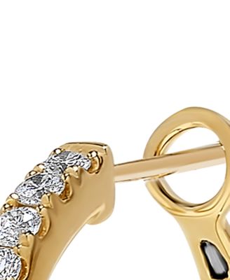 Diamond Hoop Earrings (1/2 ct. t.w.) in 14k Gold