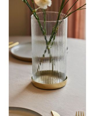 Fluted Glass Vase/Planter