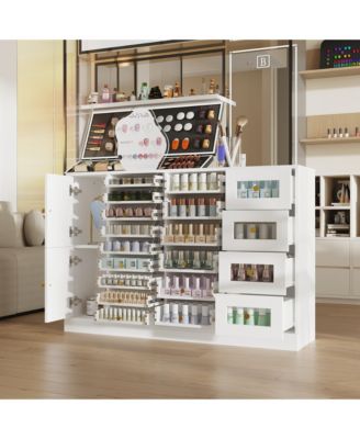 19 Drawers Dressers, Nail Table, Makeup Table, Cosmetics Counter