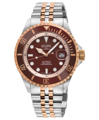 Men's Wall Street Swiss Automatic Two-Tone SS/IPRG Bracelet Watch