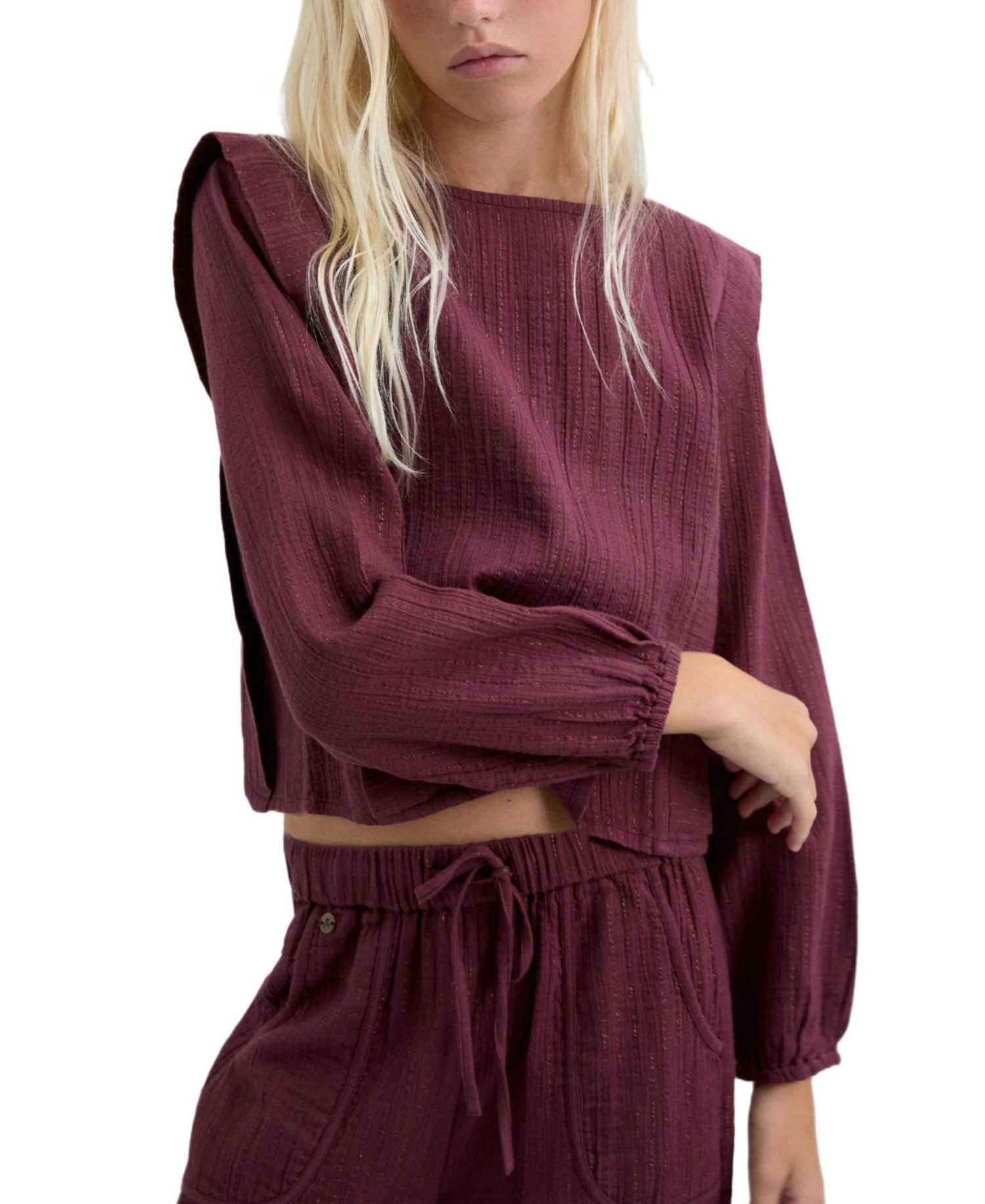 Little Girls Stripeslurexblouse