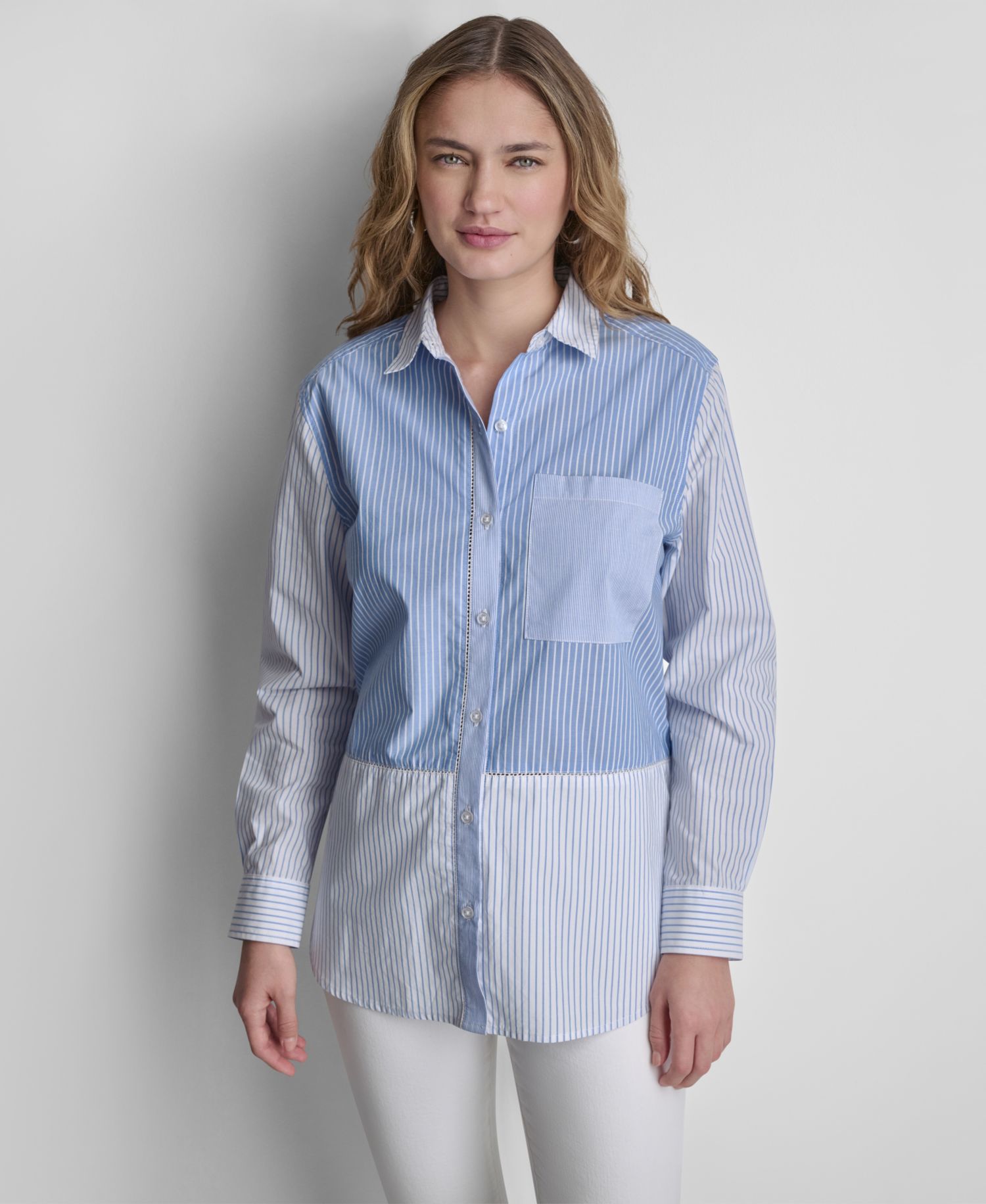 Women's Long-Sleeve Poplin Classic-Fit Shirt
