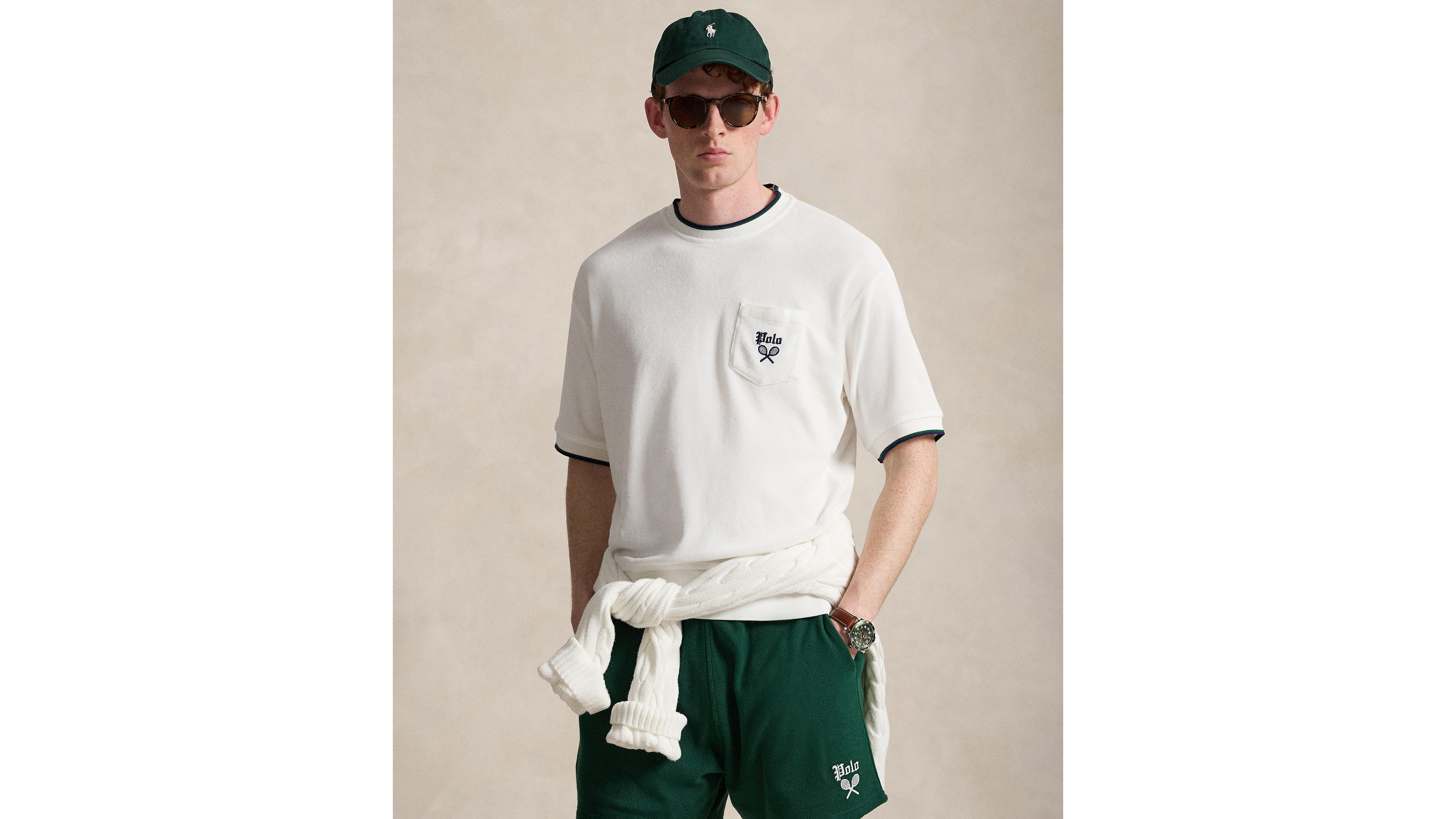 Polo Ralph Lauren Men's Relaxed Terry Short-Sleeve Sweatshirt