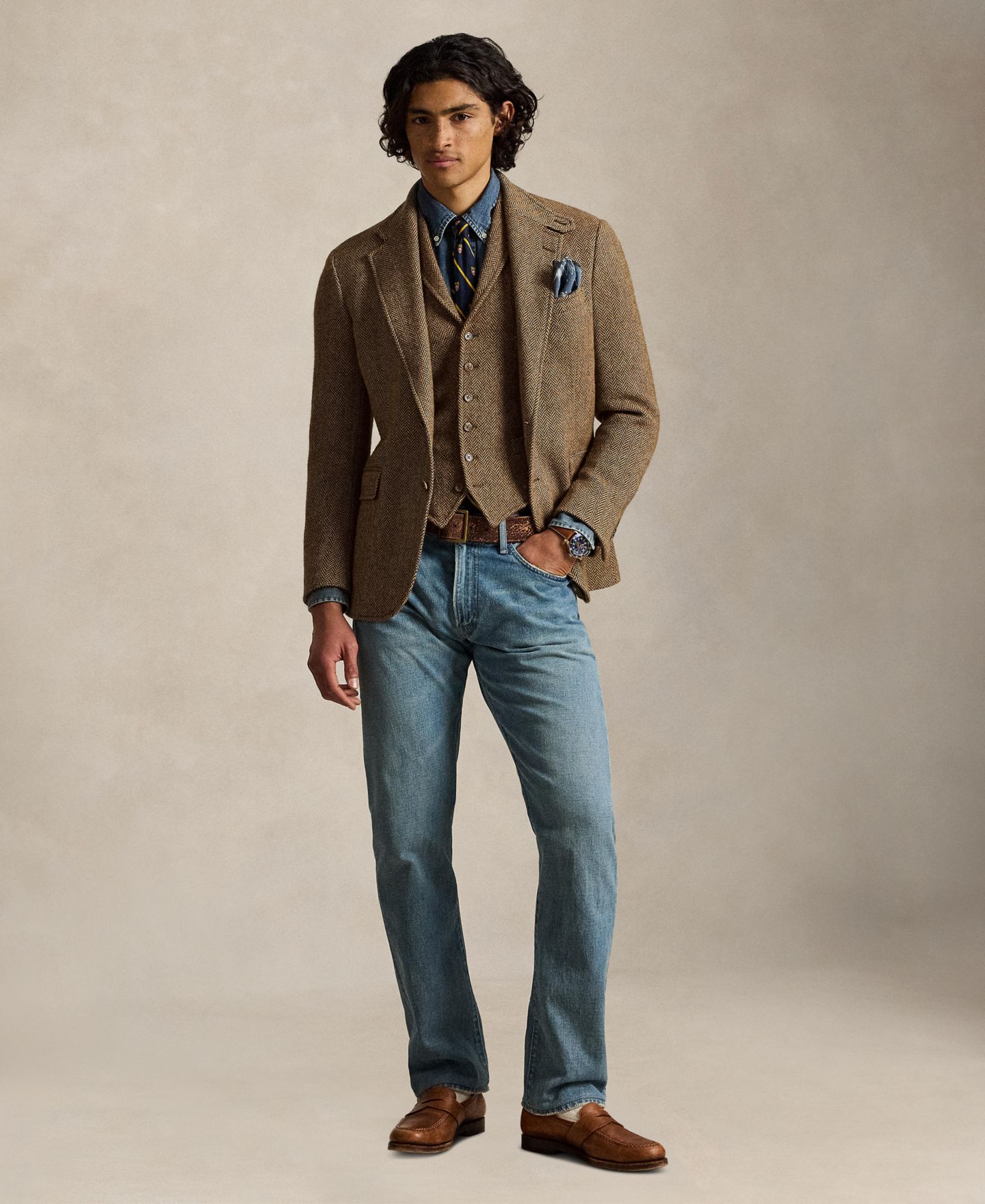 Мужские джинсы Polo Ralph Lauren Hampton Straight, цвет: Robinson — фото 1
