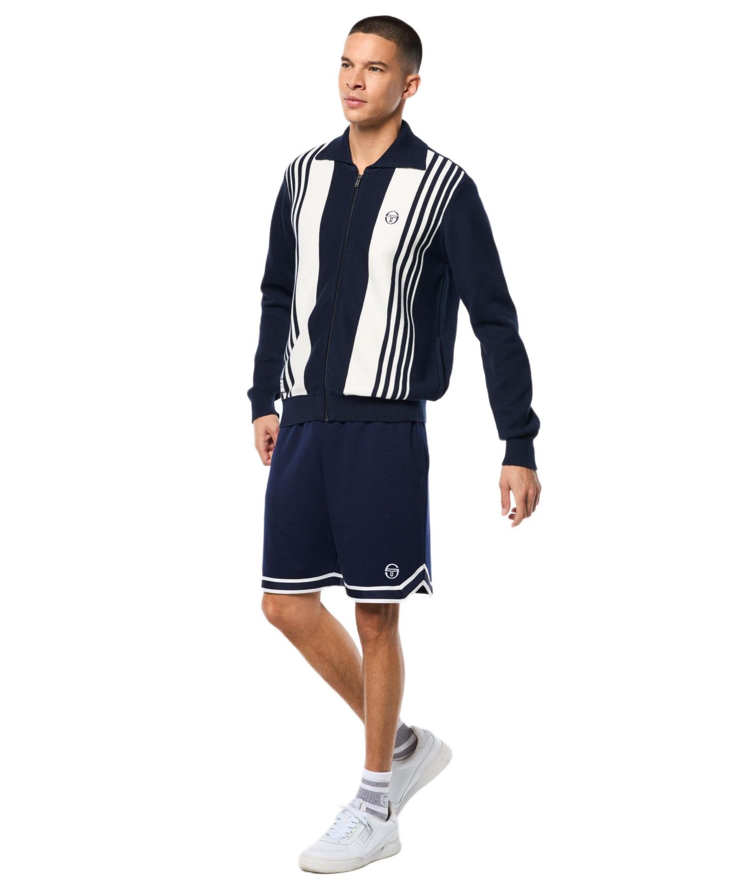 Мужской трикотажный кардиган Sergio Tacchini Cipri, цвет: Синий — фото 3