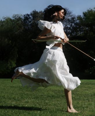 Women's Ruffle-Trimmed Top