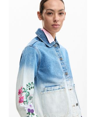 Women's Denim jacket flowers