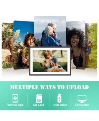 by Lexar 10.1" WiFi Digital Photo Frame | HD Anti-Glare Touch Display | 32GB Storage | Share Photos/Videos via App | Perfect for Gifting