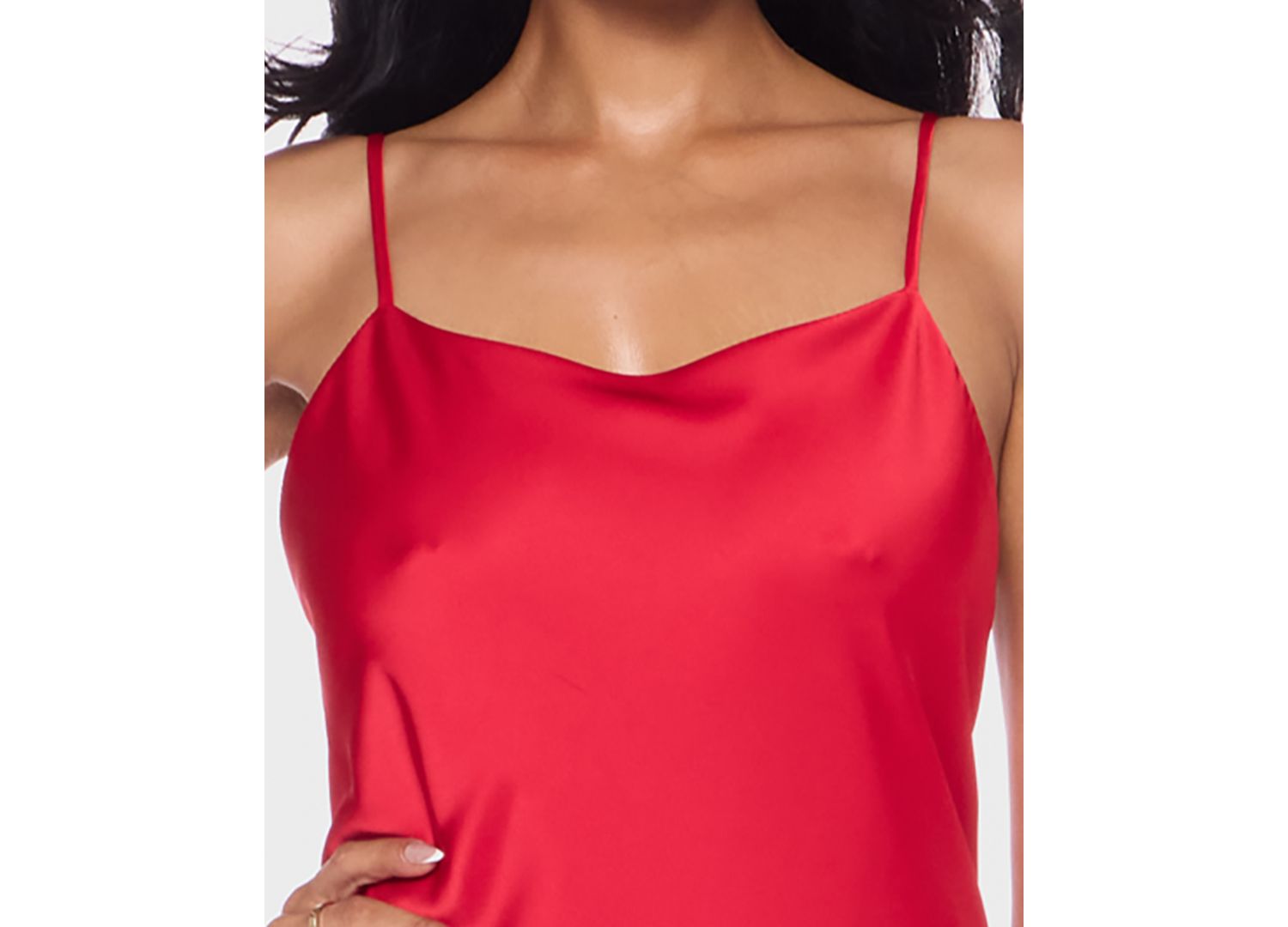 Juniors' Scoop Neck Gown