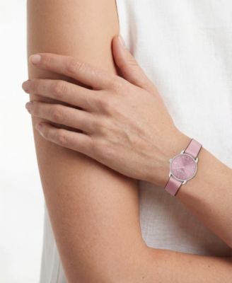 Women's Elliot Blush Leather Bracelet Watch, 28mm