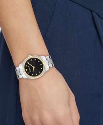 Women's Brooks Silver Tone Stainless Steel Bracelet Watch, 34mm