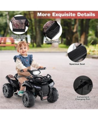 6V Kids ATV Quad Electric Ride On Car with LED Light and MP3-Solid