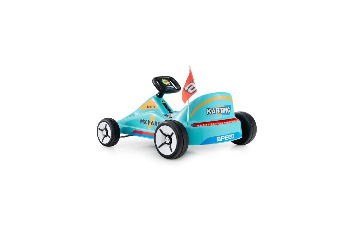 Детская игрушка HONGGE 12V Electric Go Kart with Remote Control, 33"L x 27.5"W x 18"H, 1-Seat Ride-On Toy, Ages 3+, цвет: Синий — фото 5