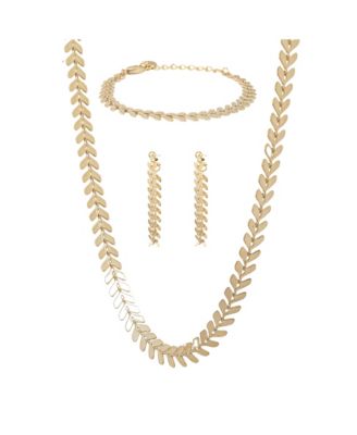 Elara Chevron Jewelry Set Trendy Statement Collection
